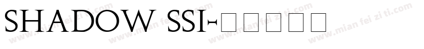 Shadow SSi字体转换